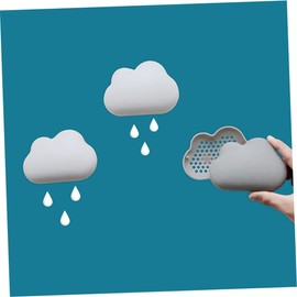 LALAFINA 3pcs Cloud Shape Charcoal Air Freshener Box Type Odor for Refrigerator White Gray Natural Activated Carbon Purifier for Environment