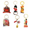 12 London Souvenir Magnets Keyring - Union Jack Magnet Key