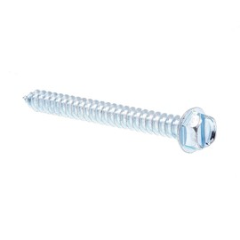 Prime-Line 9025818 Sheet Metal Screw, Self-Tapping, Hex Washer Head, Slotted Drive, 12 x 2