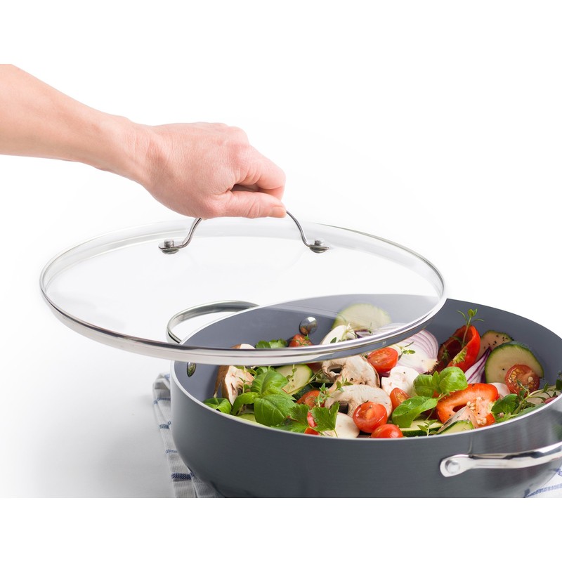 GreenPan Glass Lid with Stainless Steel Handle, 28cm