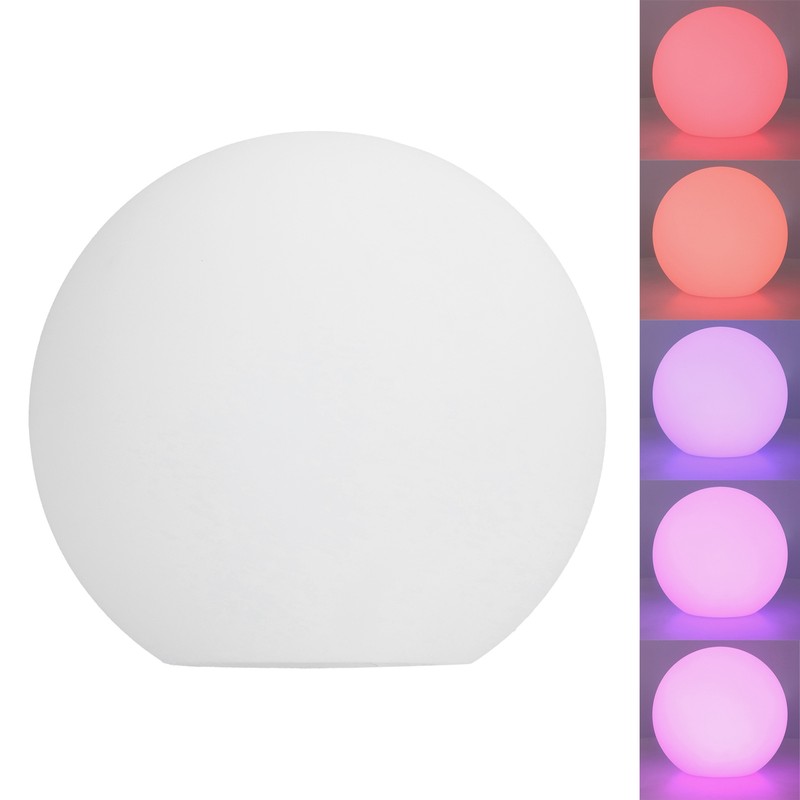 LED Round Lamp RGBW 24Key Remote Control 16Color Dimmable 4Mode
