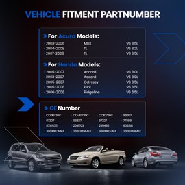 SYKRSS Air Conditioning A/C Compressor with Clutch 98307 Compatible with Acura MDX TL V6 3.2L 3.5L, Compatible with Honda Accord Odyssey Pilot Ridgeline V6 3.0L 3.5L