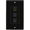 RiteAV - 1 Cat6 Black Ethernet Port and 2 HDMI