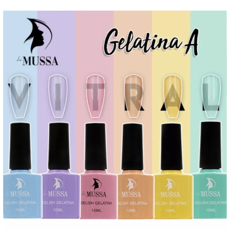 Lé Mussa Gama De Gel Uv Para Uñas Efecto Vitral
