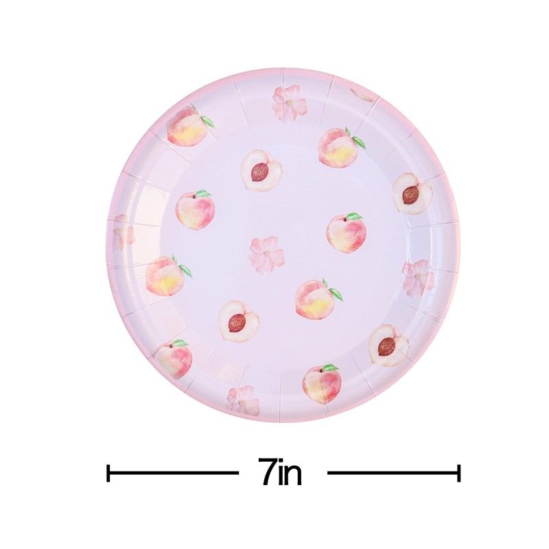 Pandecor 50 platos de postre de papel de fruta de