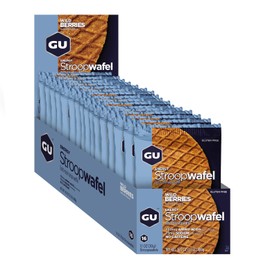 GU Energy Labs Stroopwafel Organic Sports Nutrition Waffle, Wild Berry, 16 Count by GU Energy Labs