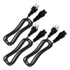 Importeek 5pz Cable Corriente Fuente Poder Trifasico Cargador Laptop