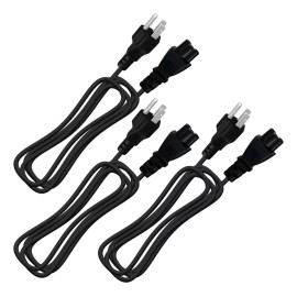 Importeek 5pz Cable Corriente Fuente Poder Trifasico Cargador Laptop