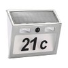 Gravidus LED Solar Stainless Steel House Number Light with Motion