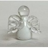 Ganz TINY Glass "ANGEL WISHES" Figurine "WHITE for Friendship"" +Card