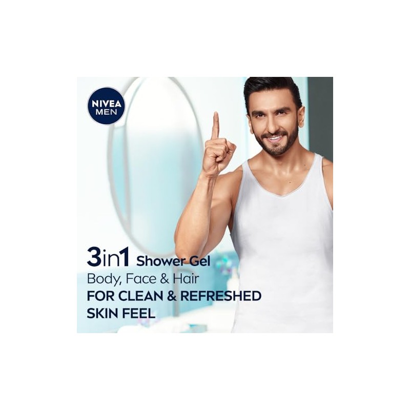 Nivea Pure Impact Shower Gel for Men, 250ml