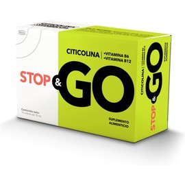STOP&GO Suplemento Alimenticio con Citicolina + Vitamina B6 + Vitamina B12 10 Sobres de 10 ml