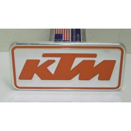 CMT ktm, motorcycle hitch cover  rectangle  orange