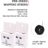 Microblading Eyebrow Marker Wire Line Tool, Cadena de mapeo pre-entintado