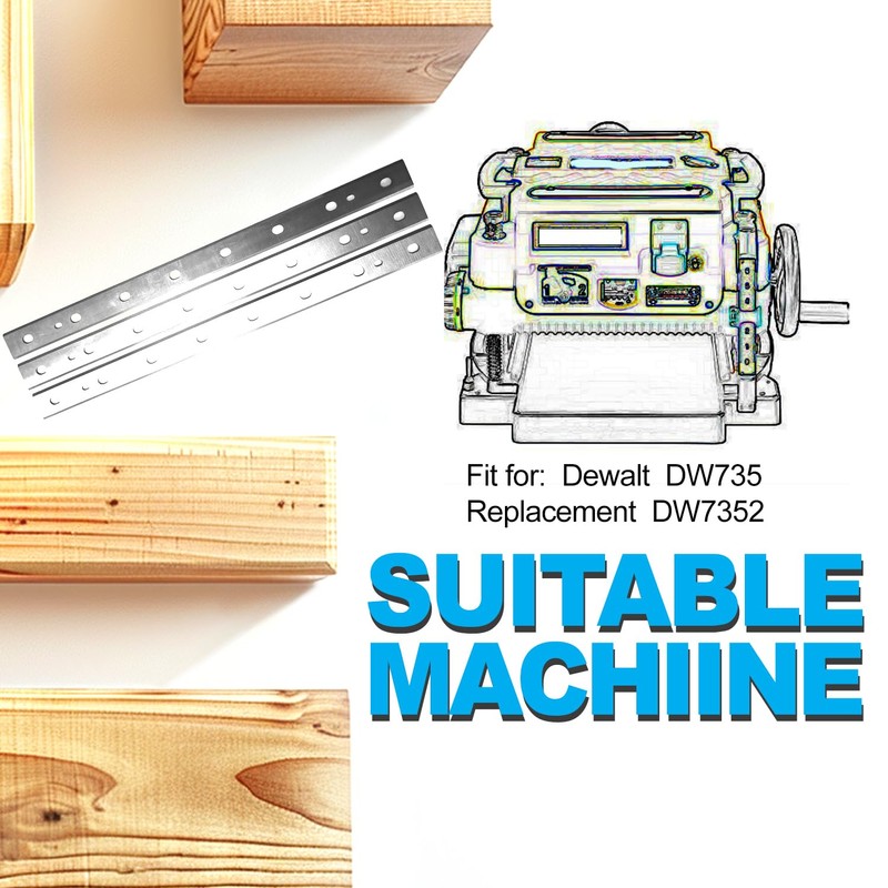 HSS Planer Blades Knives for DeWalt DW735 7352 735X Thickness