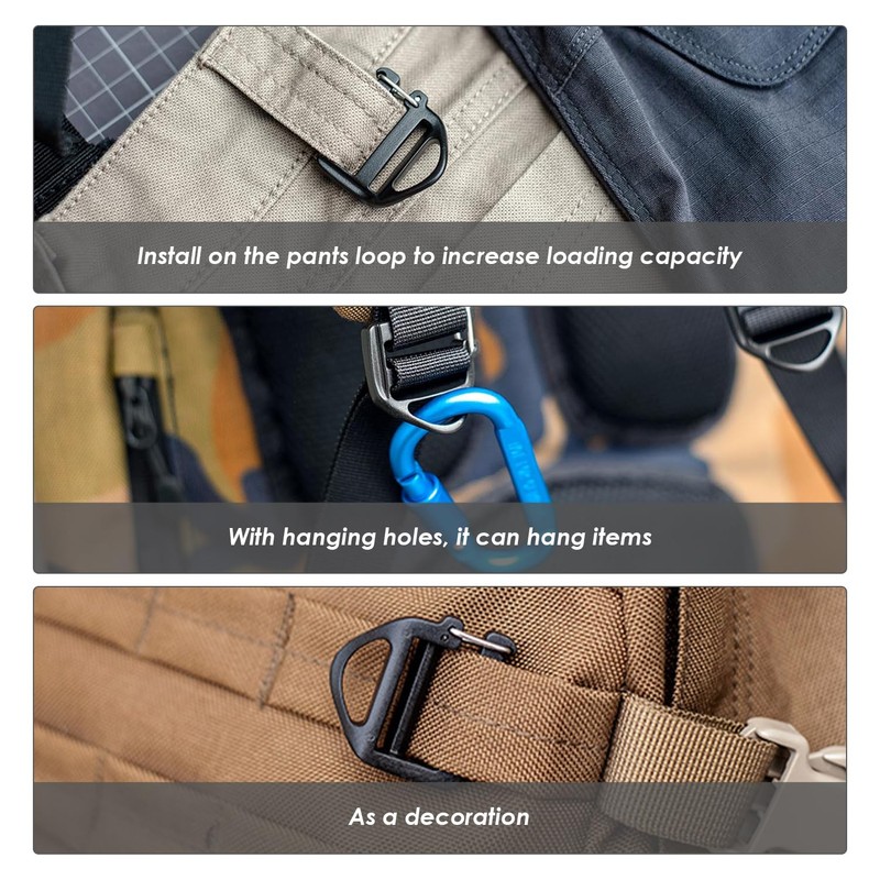 WUFGWBD 10 Pieces Backpack Replacement Buckles, Webbing Plastic Buckles, Fastener