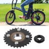 420 28T Tooth Sprocket Flywheel Bike Connector Set Steel for