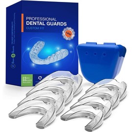 NEOMEN Mouth Guards for Teeth Grinding at Night: Moldable Custom Dental Guard for Sleeping - Nighttime Protection for Teeth 8 Packs