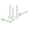 Piutouyar 20 Pair M4x25mm White Nylon Hex Bolts Plastic Hex