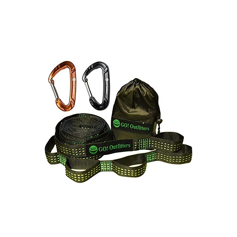 Go Outfitters Quick Link Hammock Tree Straps Set with 2
