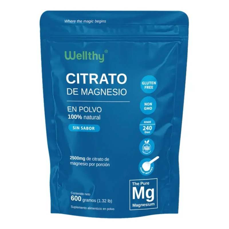 Wellthy Citrato De Magnesio 600g