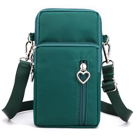 Universal Small Crossbody Bag for Women, Nylon Mini Phone Wallet Shoulder Bag Arm Bag Side Cell Phone Purse Over the Shoulder Purse Travel Pouch for Women