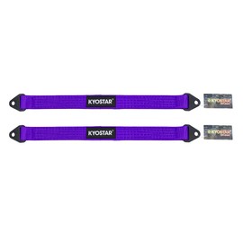 KYOSTAR 25 Inch Limit Strap, Premium Quad Wrap Limit Strap Car Hauler Axle Straps Rated for 10,000 Lb (Purple, 2 Pack)