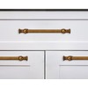 CABDM 10 Pack 5 Inch Hole Center Antique Brass Cabinet