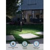 LEONLITE 2CCT Solar Landscape Pathway Lights Outdoor, 50/100% Dimmable, Auto