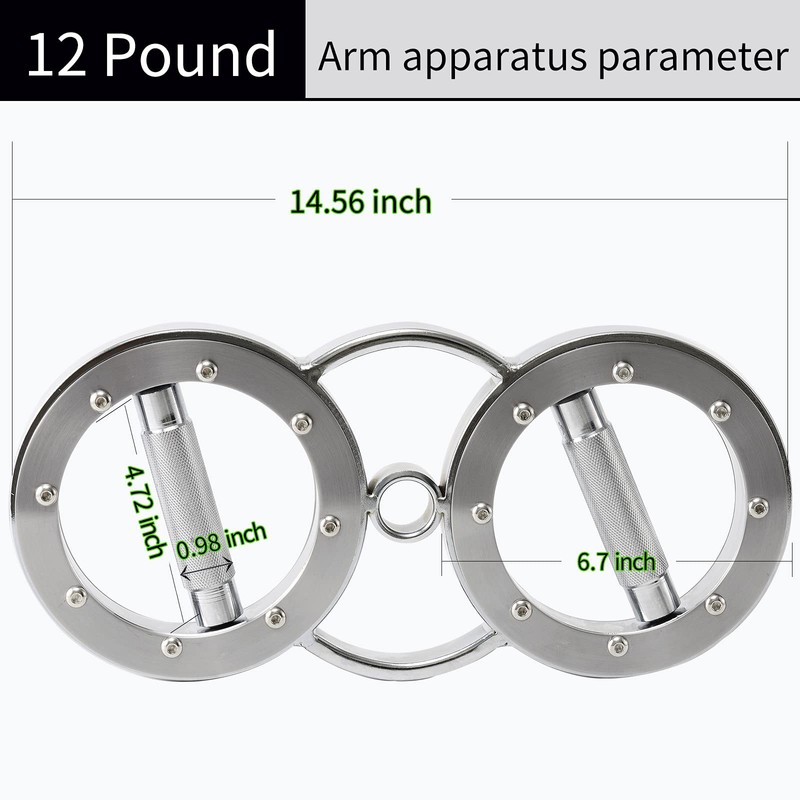 Spinning Burn Machine, Double Arch, Silver, 12LB