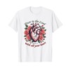Trust in The Lord Christian Verse Floral Heart Tee T-Shirt