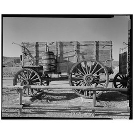 HistoricalFindings Photo: Twenty Mule Team Borax Wagons,Death Valley Junction,Inyo County,California,CA,19