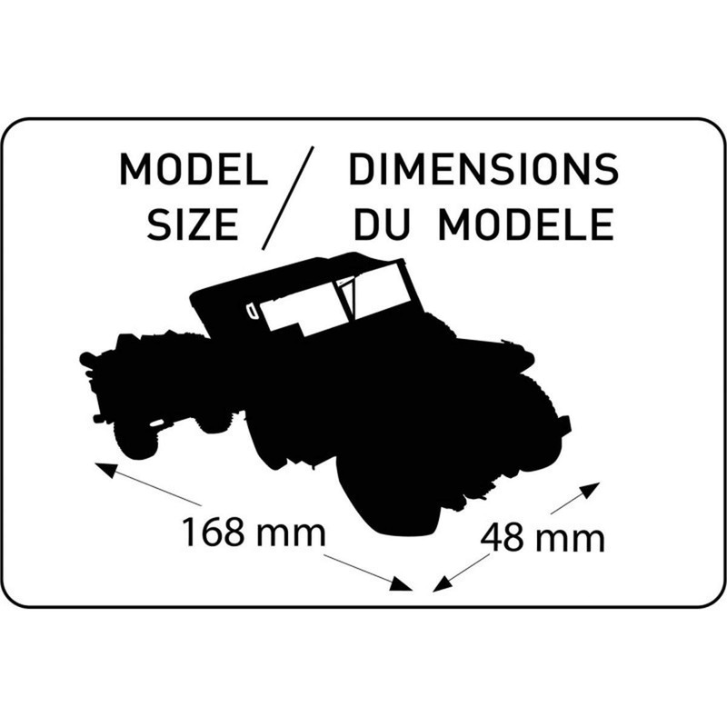 Heller 81105 Modellbausatz Jeep Willis & Trailer