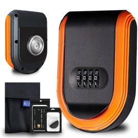 Magnetic Key Holder Under Car,Magnetic Key Box with Combination Lock, Hide Spare Key Outside,Waterproof Magnetic Key hider Outdoor for Hiding for Vehicles Outdoor