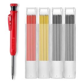 ZenithFast Deep Hole Marker Set, Carpenter's Pencil, 24 Pieces, Deep Hole Marker Pencil, Carpenter, Construction Pencil, Craftsman Pencil, Suitable for Drawing Tools and DIY Carpentry