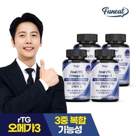 Pernit 퍼니트 리얼 알티지(rtg) 오메가3 x4병 (12개월분) Furnit Real RTG Omega 3 x4 Bottles (12-Month Supply)