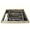 Knork Storage Tray/Flatware Organizer, large, Weathered Gray