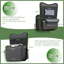 Car Seat Gap Purse Holder Leather Between Seats Organizer for Phone Keys