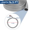 16.5 FT Garage Door Bottom Seal Rubber 0.19" P Bulb
