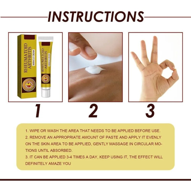 Xinnuo Crema Para La Artritis, Pomada Para Aliviar El Dolor