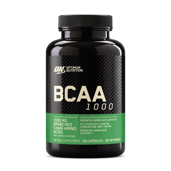 Optimum Nutrition Instantized BCAA Capsules, Keto Friendly Branched Chain Essential
