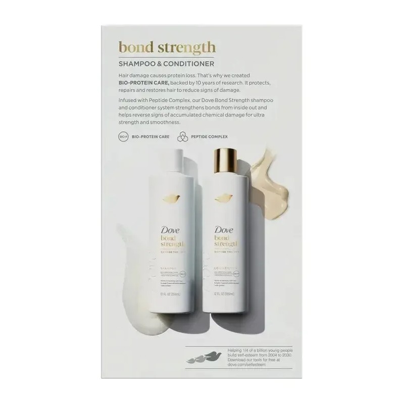 Dove Shampoo Y Acondiconador Cabello Seco Y Dañado 355ml