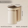 Toothbrush Holder Wall Mounted with Cup,2-in-1 Toothbrush Holders & Cups