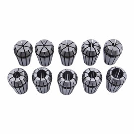Er16 Collets Set, 10 Pieces Collets Set Drill Chuck 1 10 mm Spring Collet for CNC Engraving Machine and Milling Rotary Tool Rotary Tool Engraving Machine Clamping Socket