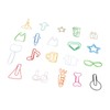 100Pcs Cute Paper Clips 20 Shapes Adorable Fun Metal Paper