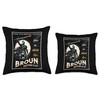 Broun Scottish Chaos Clan Medieval Gaelic Throw Pillow