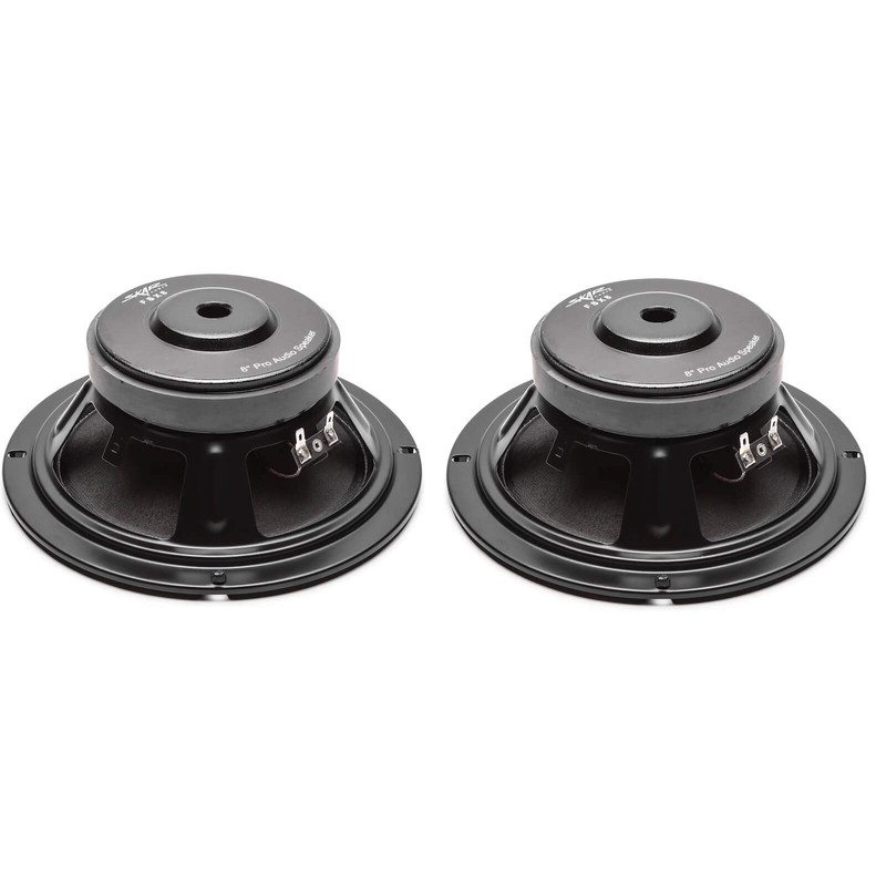 (2) Skar Audio FSX8-4 350-Watt 8-Inch 4 Ohm MID-Range Loudspeakers