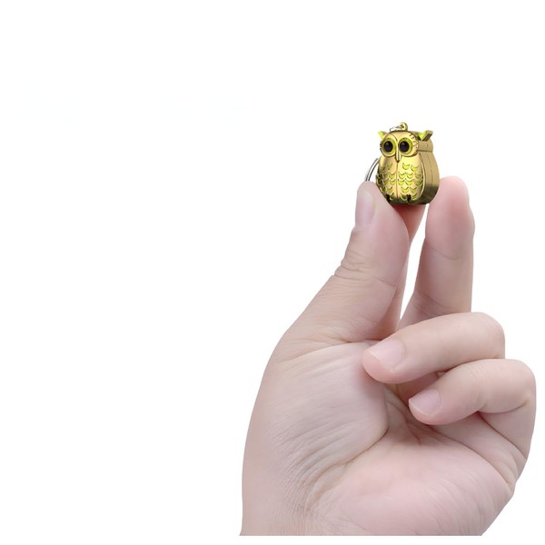 Decorative Owl Nail Clipper with Keychain, Mini Foldable,Compact Portable Design,