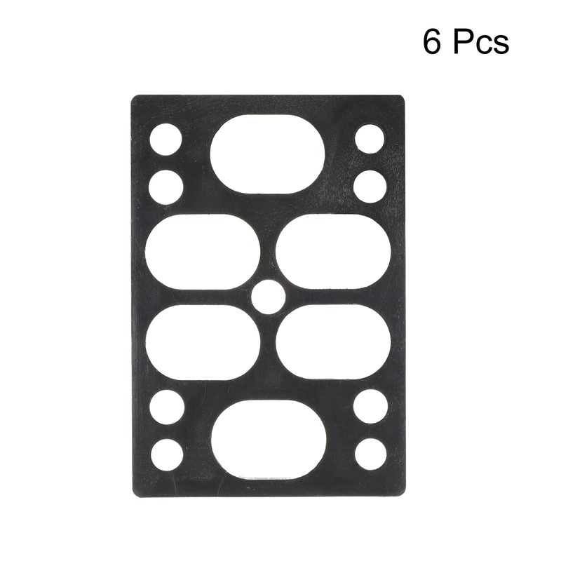 PATIKIL 6mm Skateboard Riser Pads Plastic Longboard Riser Pads Angle
