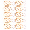 100Pcs Metal Paperclips Cute Chicken Leg Shape Electroplating Rustproof Portable